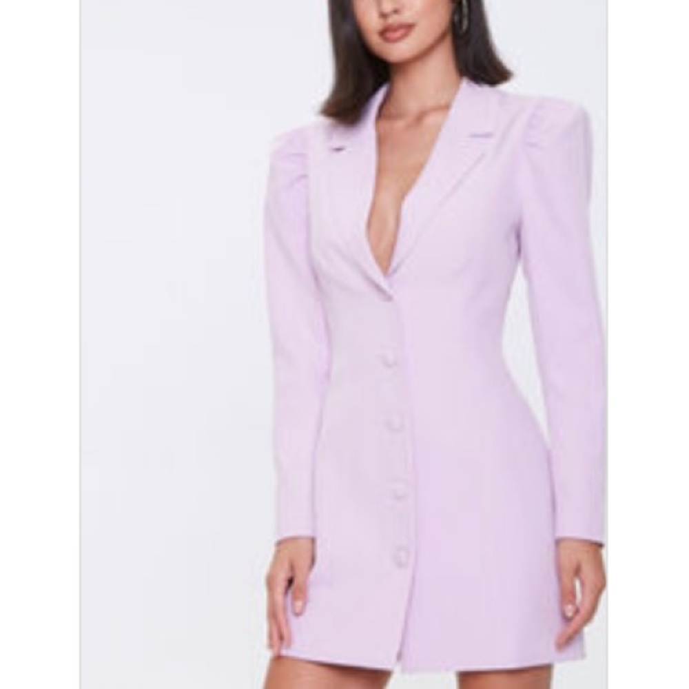Forever 21: Mini Blazer Dress in Pink/Lavendar